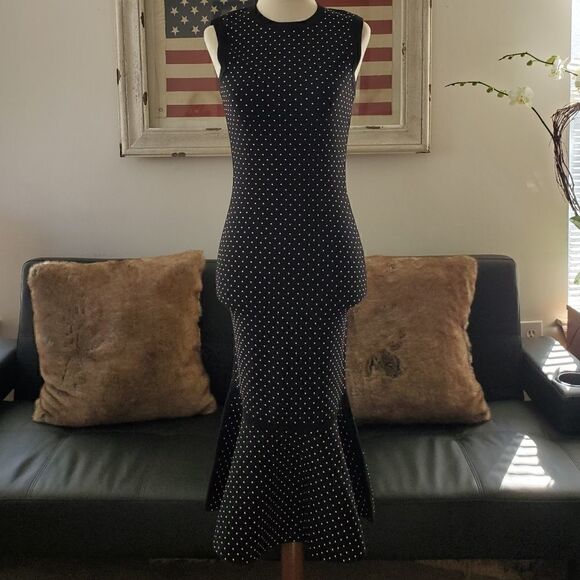 Michael Kors Collection Studded Black Sheath Dress NWT Size X-small - Picture 4 of 16